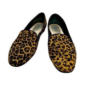 Alfani calf fur leopard print ballet flat